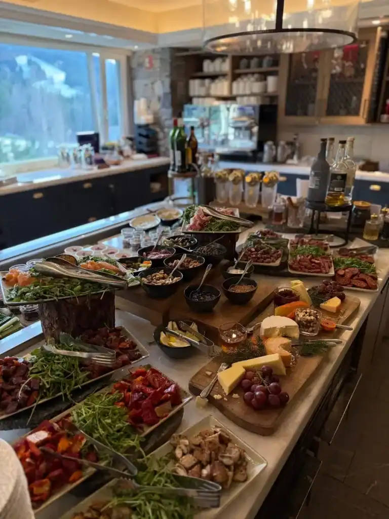 Fairmont Chateau Whistler Lounge Spread