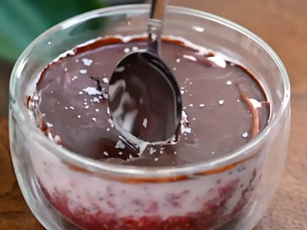 Raspberry Chia Yogurt Bowl with Chocolate Shell and Sea Salt
