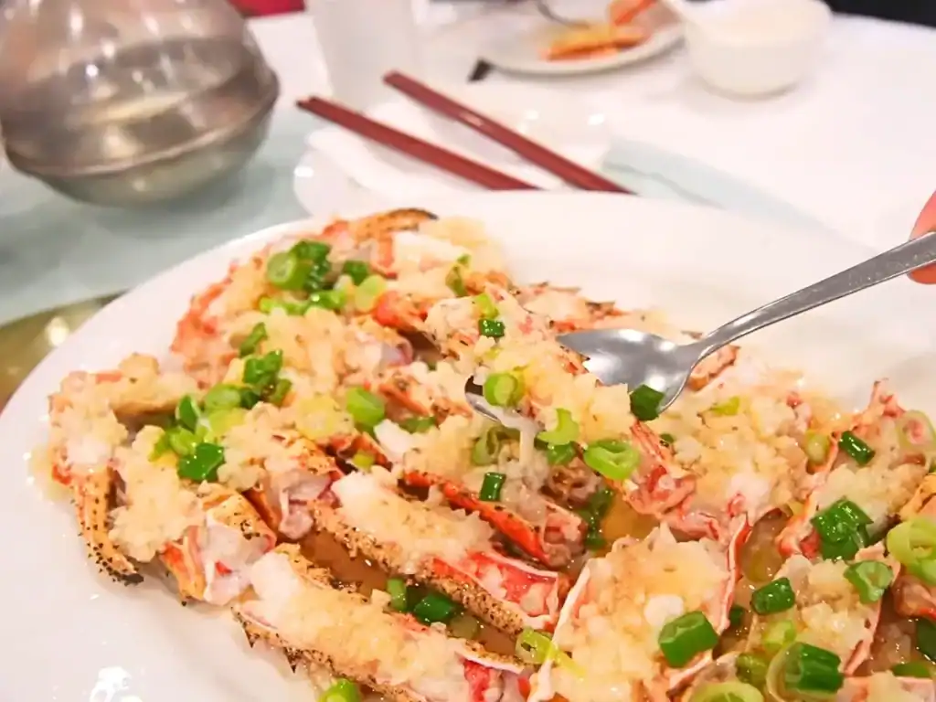Birthday dinner with family garlic Steamed King Crab legs at Sanbo Chinese Restaurant in Vancouver