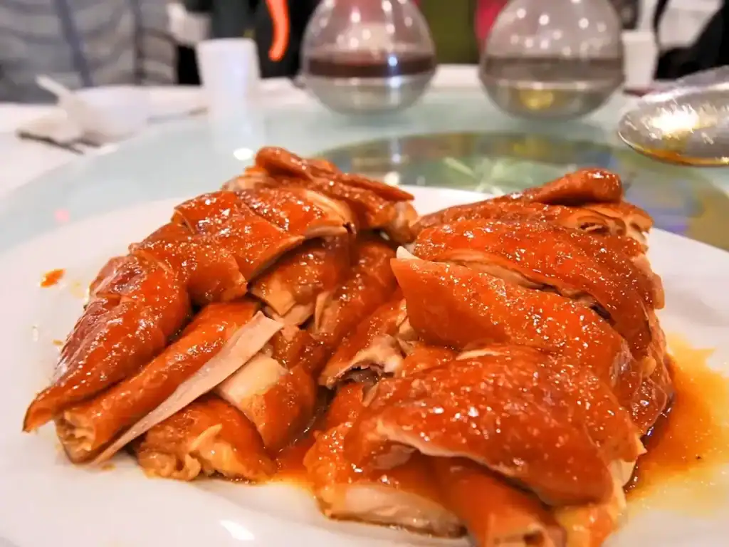 Birthday dinner with family Soy Sauce Chicken at Sanbo Chinese Restaurant in Vancouver