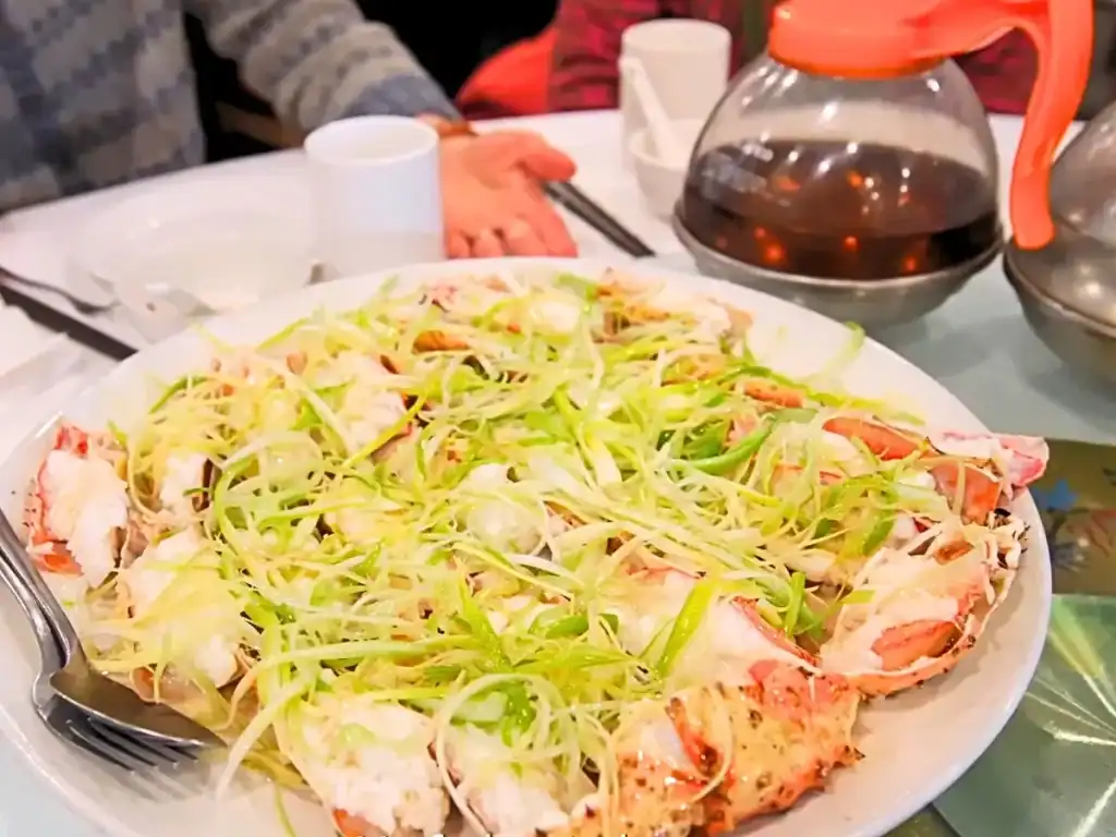 Birthday dinner with family Steamed King Crab legs at Sanbo Chinese Restaurant in Vancouver