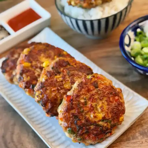 Spicy Chicken Vegetable Patties