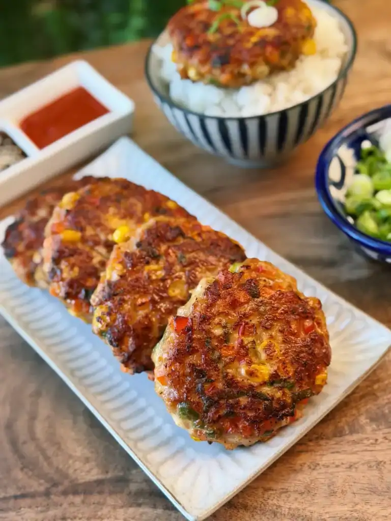 Spicy Chicken Vegetable Patties