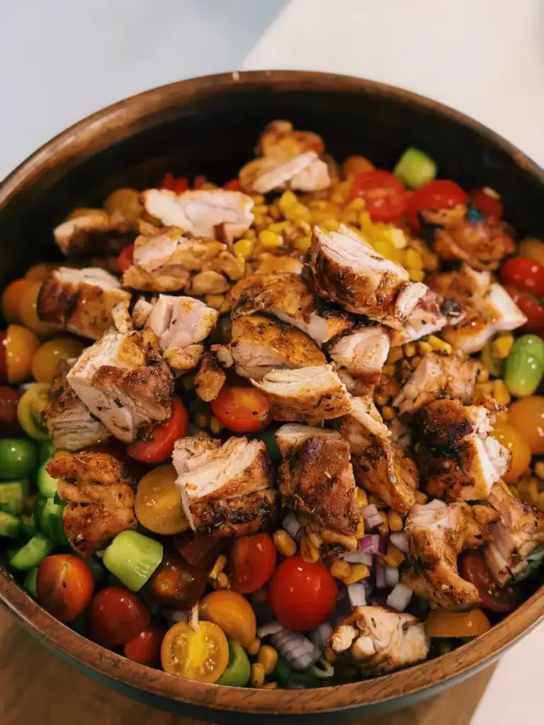 Roasted Chicken Corn Pasta Salad