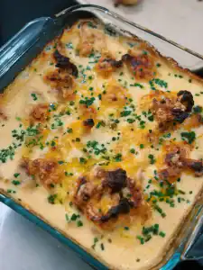 Cheesy Baked Cauliflower perfect for hosting and holiday meals