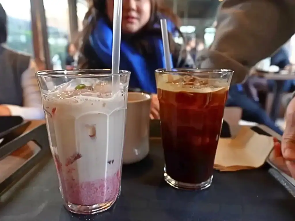 Variety of drinks from Cafe Onion Anguk