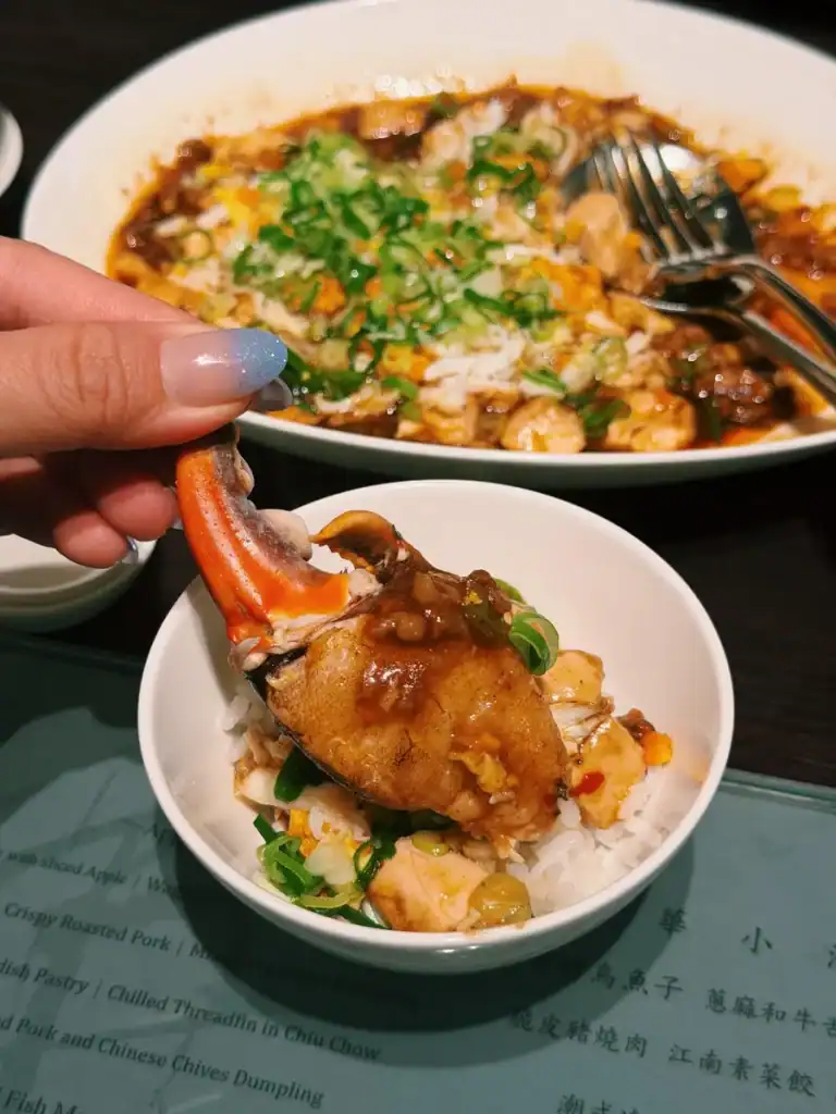 Crab Claw from Crab Mapo Tofu at Regent Taipei Silks House