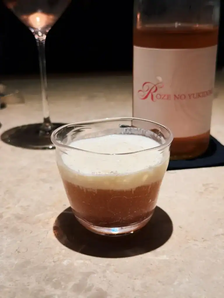 Lotus Root Mocktail and Daiginjo from Circum Spring 2026 Tasting Menu in Taipei
