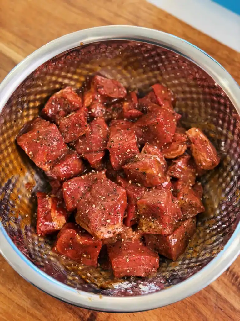 Marinated Steak Bites for Pineapple Garlic Steak Bites