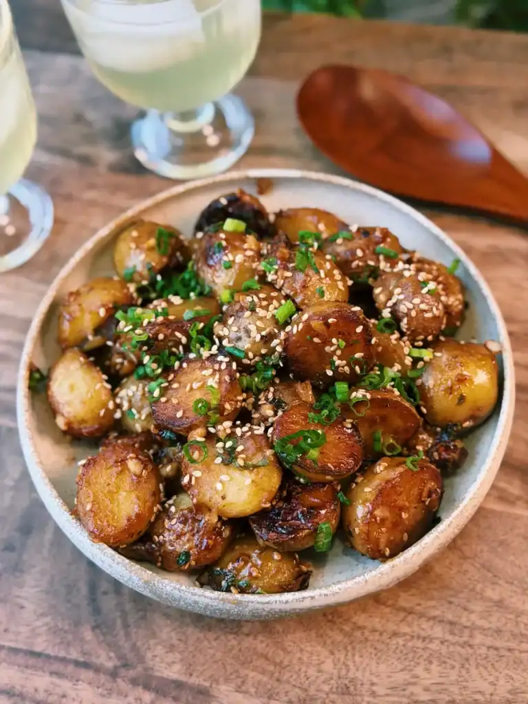Brown Sugar Miso Glazed Potatoes