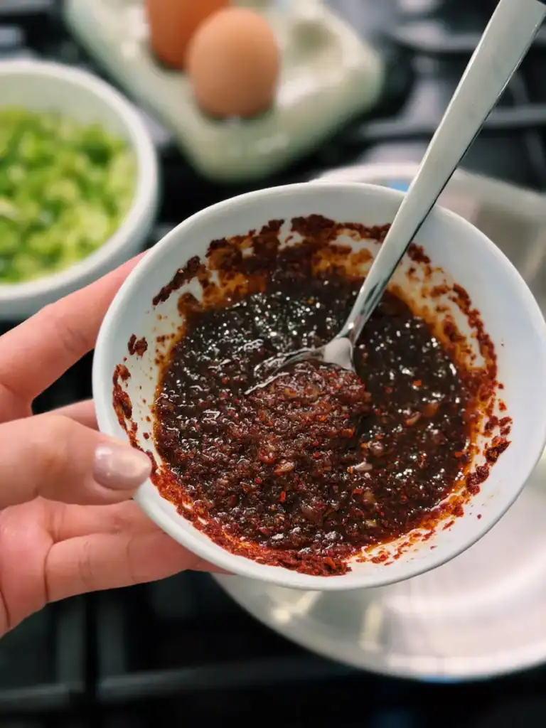 Spicy Garlic Sauce Mix for Spicy Tofu Omelette